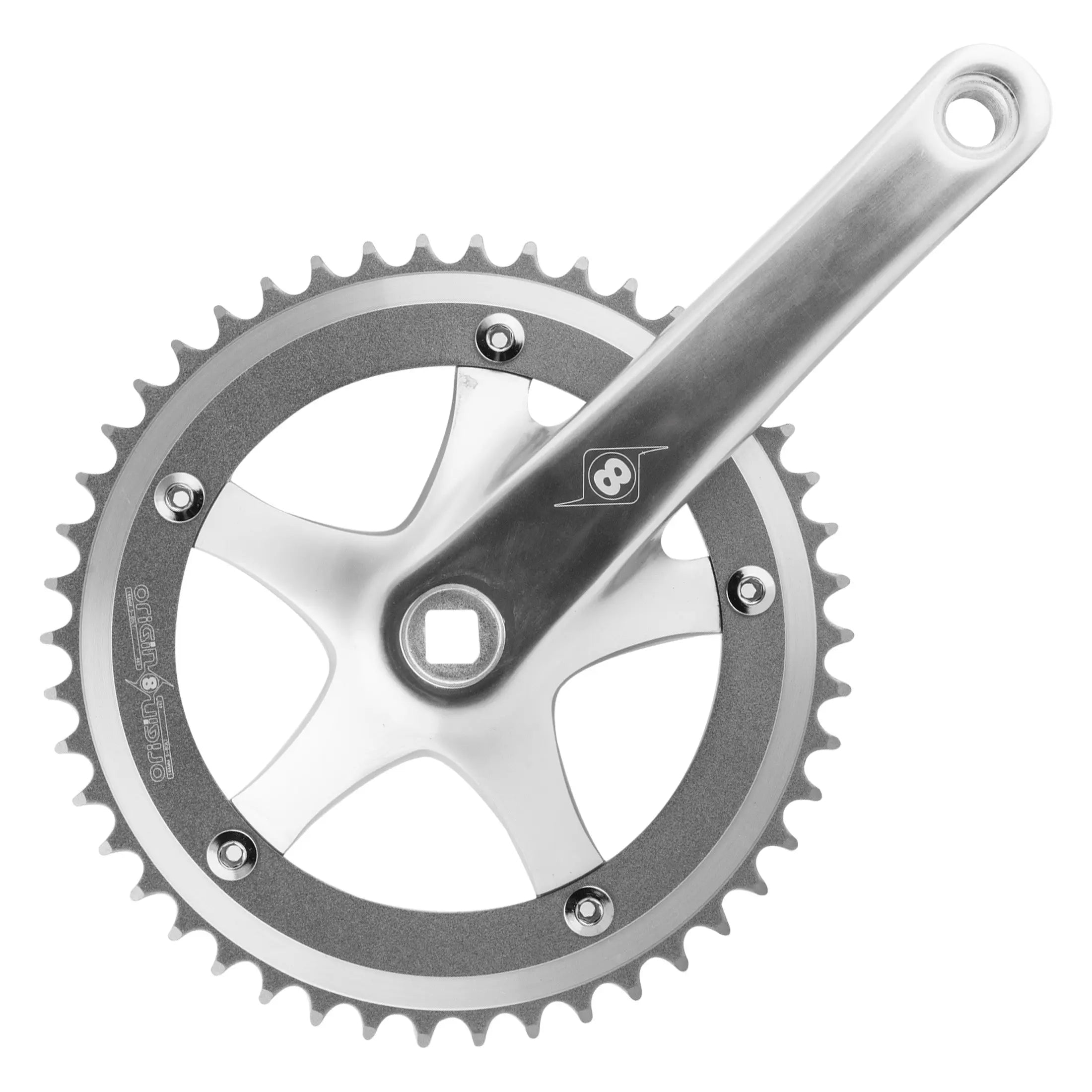 Origin8 Trackstar Crankset, 170mm, 46T w/ Free BB, CLEARANCE Wabi Cycles