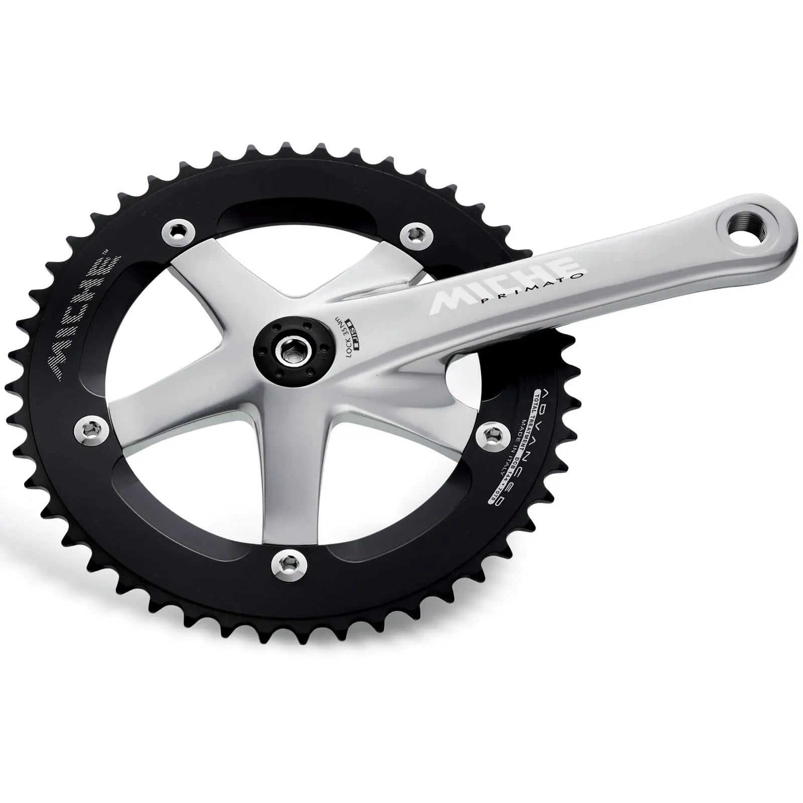 Miche Advanced Primato Crankset, 48T, 1/8", w/ Miche Bottom Bracket-Wabi Cycles