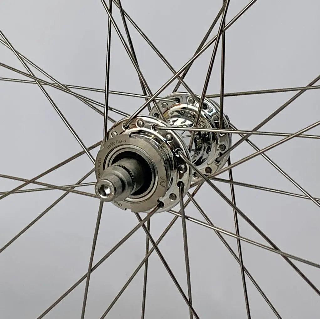 Phil Wood Low Flange / H+Son Archetype 700C 32H/32H Fixed/Fixed Wheelset-Wabi Cycles