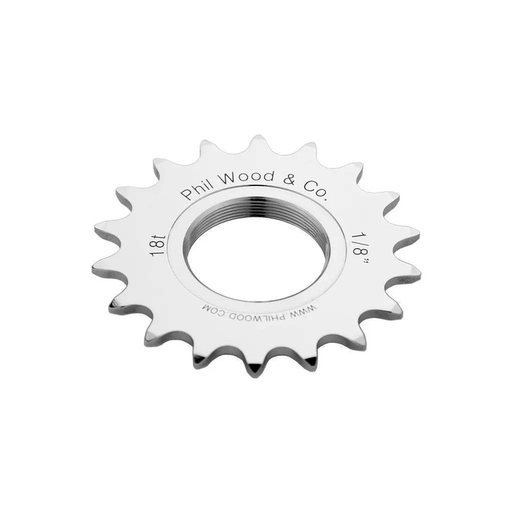 Phil Wood Stainless Steel Fixed Cog, 1/8", Polished-Wabi Cycles