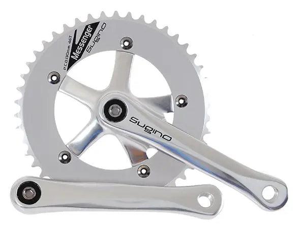 Sugino RD2 Messenger Crankset, 46T, 1/8", 165mm-Wabi Cycles