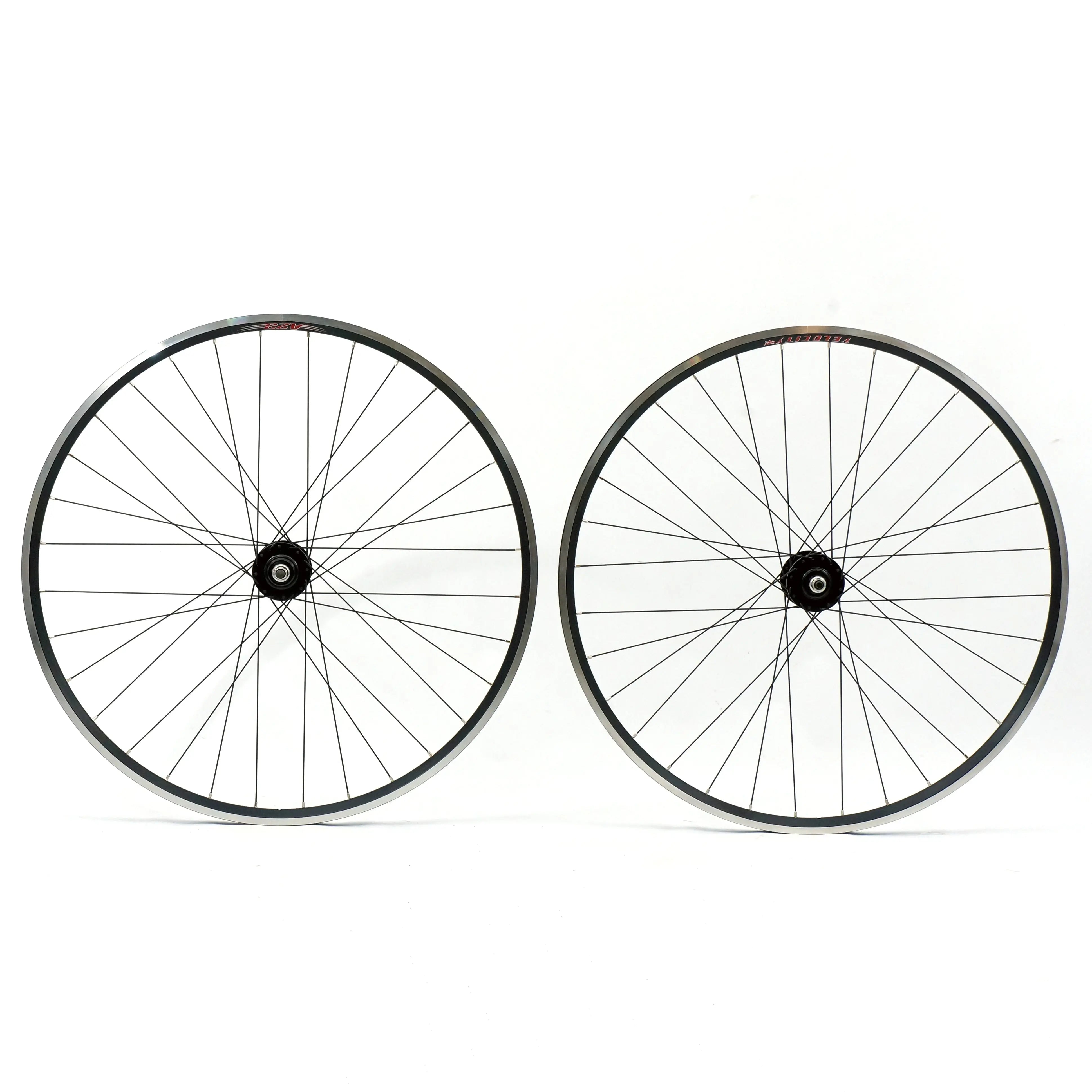 Velocity A23 700C 32H/32H Single Speed/Fixed Gear/Cyclocross Tubeless-Ready Wheelset-Wabi Cycles